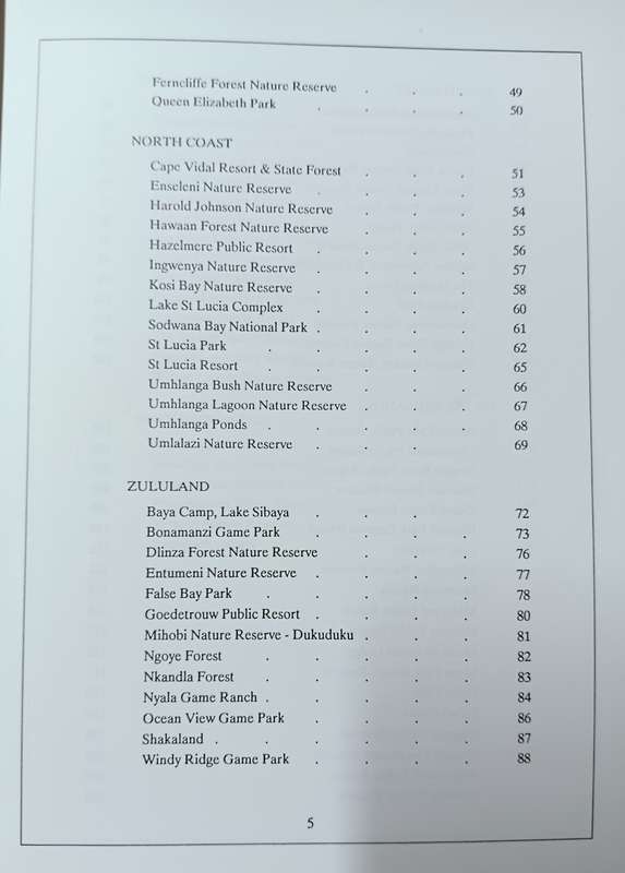 Wild Places of Natal - Nature Reserves, Resorts, Resorts & Parks - Softcover - 151 pages