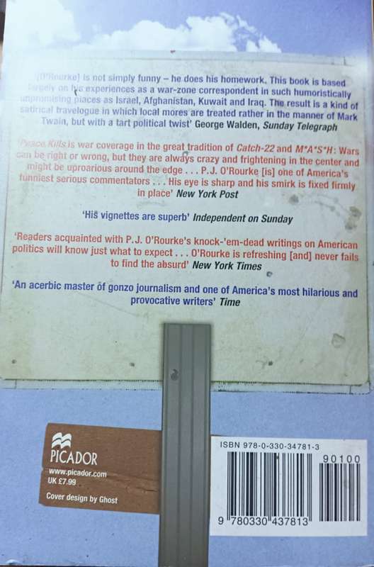 Peace Kills - P.J. O'Rourke - Softcover - 197 pages