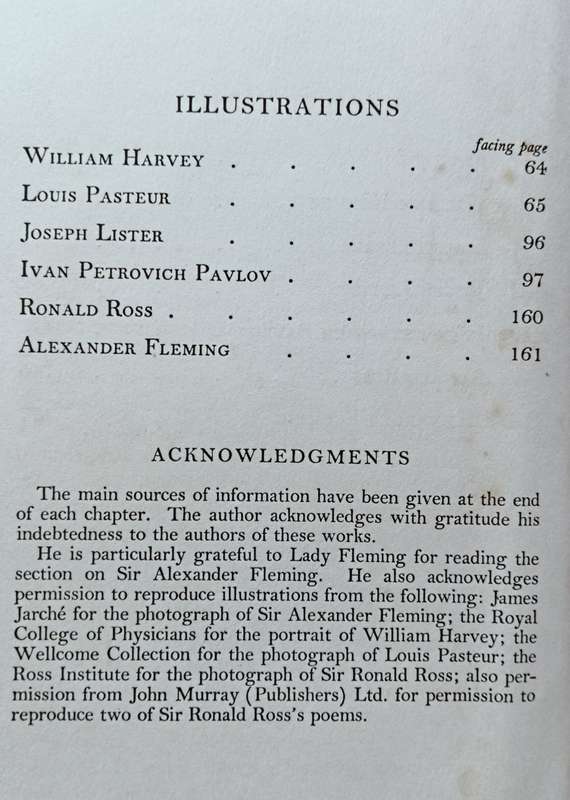 6 Great Doctors - J.G. Crowther - Hardcover - 207 pages