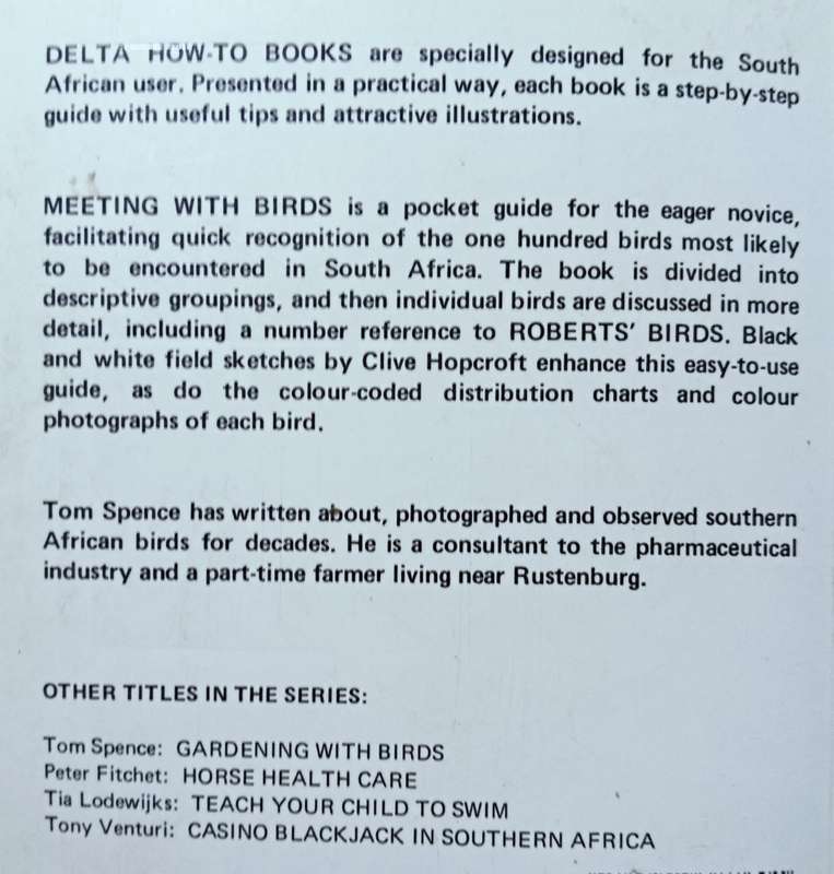 Meeting with Birds - Tom Spence - Softcover - 120 pages