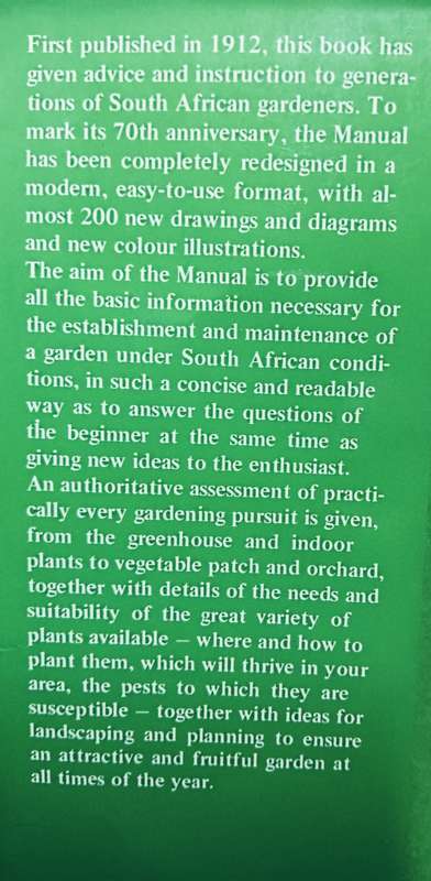 The South African Garden Manual - Hardcover - 248 pages