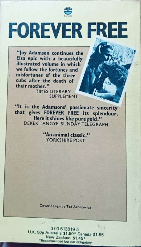 Forever Free - Joy Adamson - Softcover - 214 pages