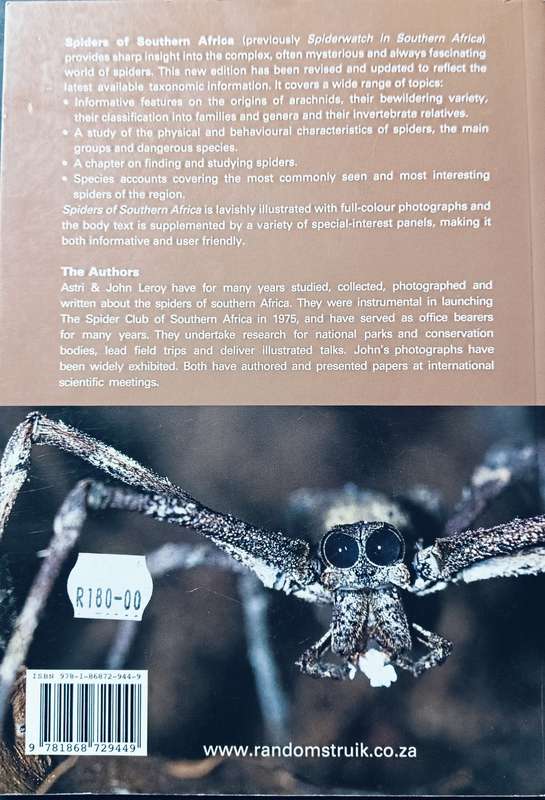 Spiders of South Africa - Astri & John Leroy - Softcover - 96 Pages