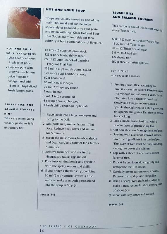 Rice - The Tastic Rice Cookbook - Don Nelson - Hardcover - 128 Pages