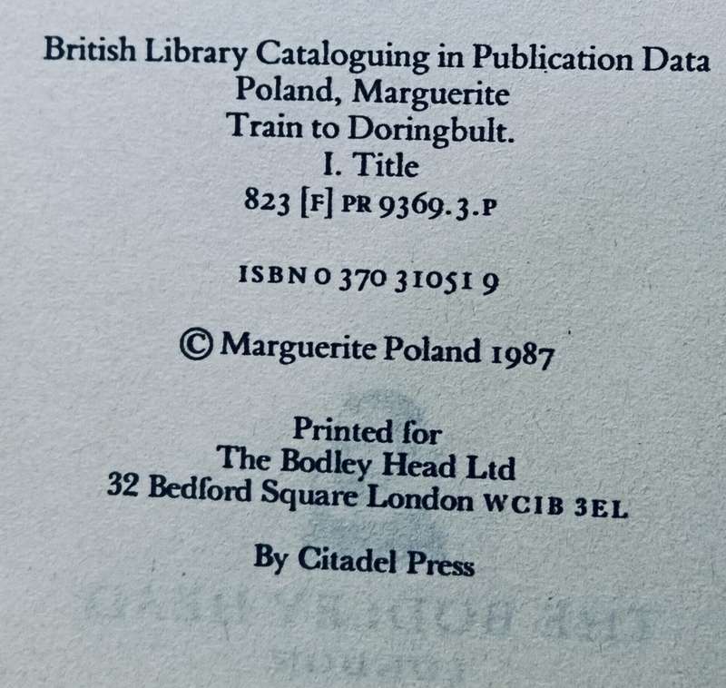 Train to Doringbult - Marguerite Poland - Hardcover - 244 Pages