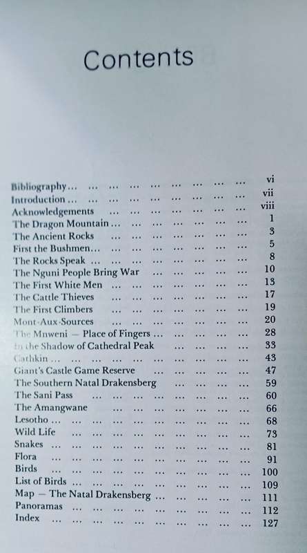 The Natal Drakensberg - David A. Dodds - Hardcover - 128 pages