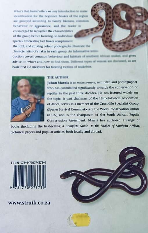 What's That Snake? - Johan Marais - Softcover - 95 pages