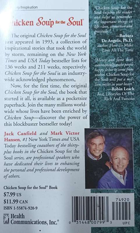 Chicken Soup for the Soul - Jack Canfield & Mark Victor Hansen - Softcover - 429 pages