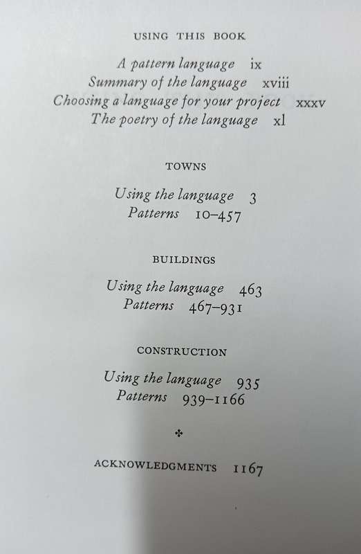 A Pattern Language - Towns, Buildings, Construction - Various - Hardcover - 1163 pages