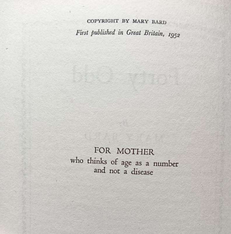 Forty Odd - Mary Bard - Hardcover - 223 pages