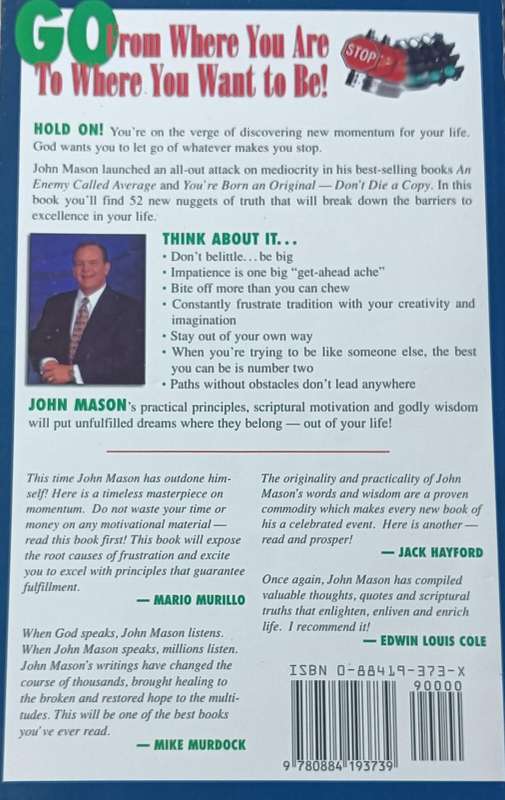 Let Go of Whatever makes you stop - John L. Mason - Softcover - 122 pages