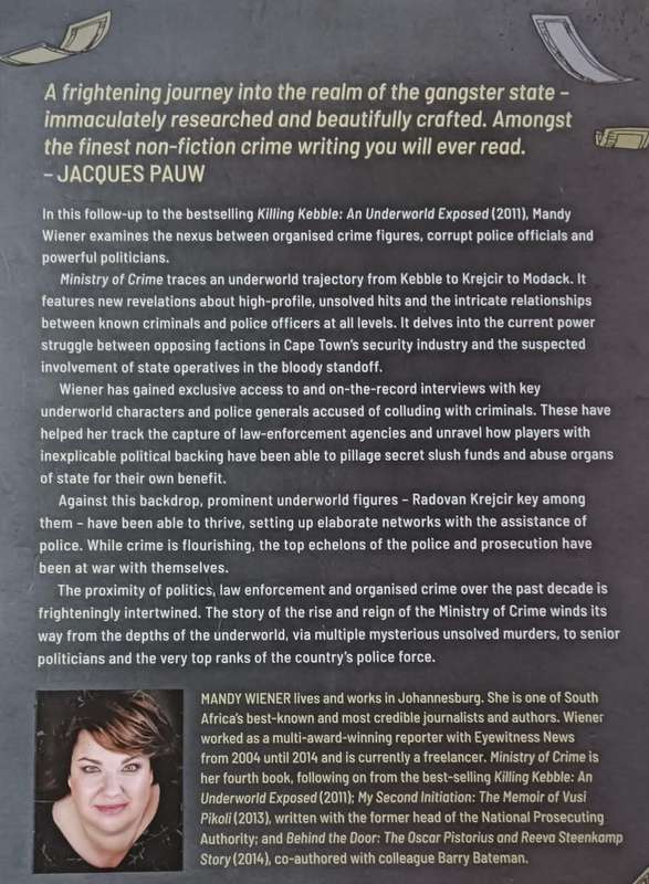 Ministry of Crime - Mandy Wiener - Softcover - 454 pages