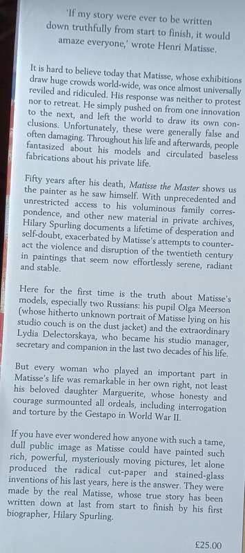 Matisse the Master - Hilary Spurling - Hardcover - 511 Pages