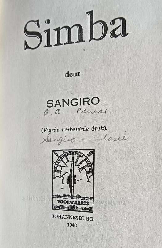 Simba - Sangiro - Hardcover - 238 pages