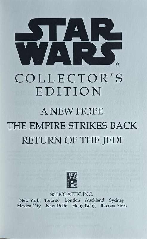 Star Wars Trilogy Collector's Edition - Hardcover - 630 Pages