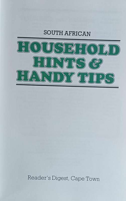 South African Household Hints & Handy Tips - Hardcover - 480 pages