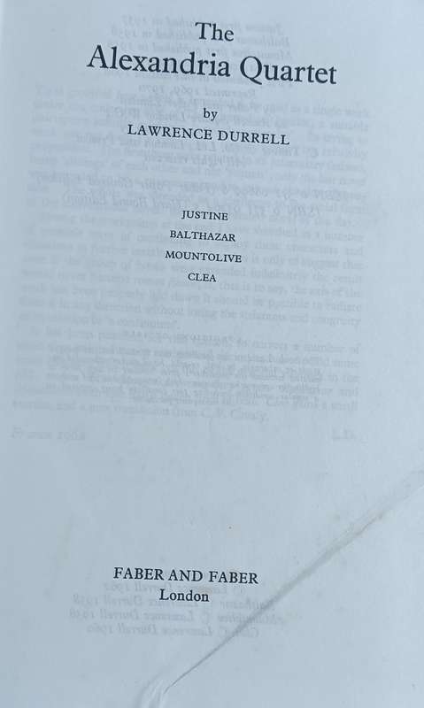The Alexandria Quartet - Lawrence Durrell - Hardcover - 881 Pages