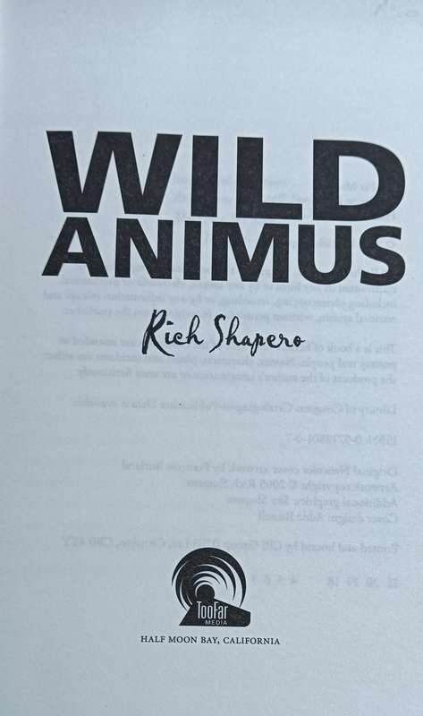 Wild Animus - Rich Shapero - Hardcover - 332 pages