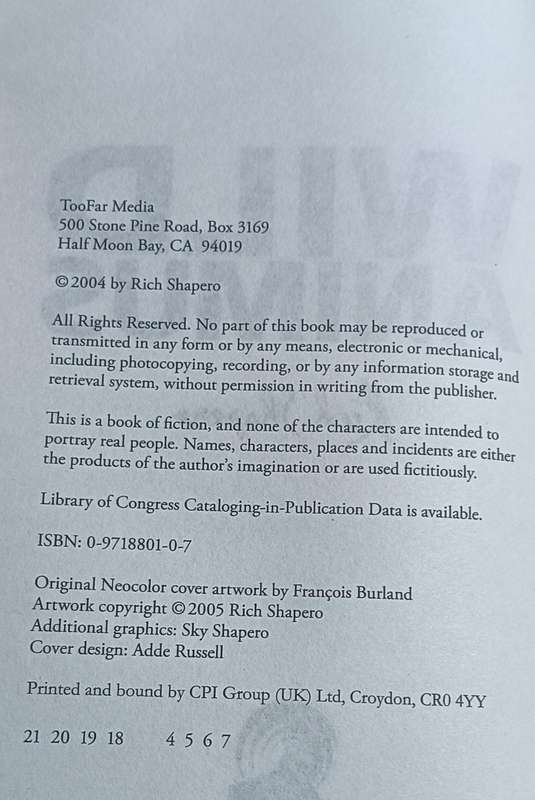 Wild Animus - Rich Shapero - Hardcover - 332 pages
