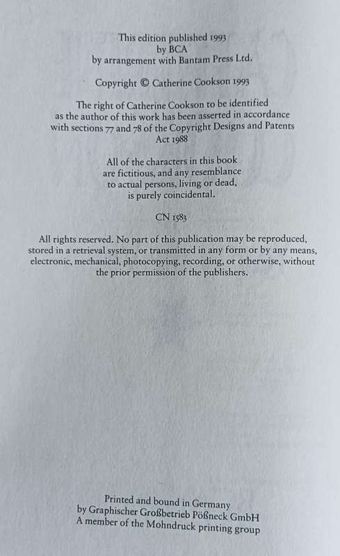 The Year of the Virgin - Catherine Cookson - Hardcover - 269 pages