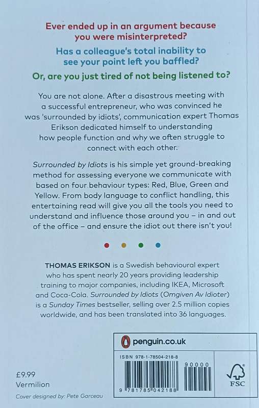 Surrounded by Idiots - Thomas Erikson - Softcover - 282 pages