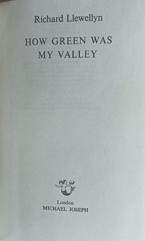 How Green was My Valley - Richard Llewellyn - Hardcover - 448 pages