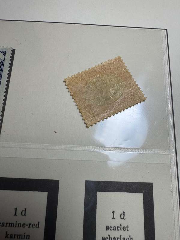 KGV Stamp Red 0ne Pound Union Stamp