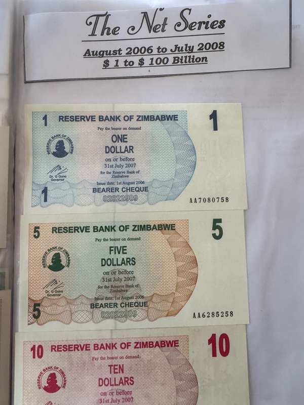 massive Zimbabwe banknotes collection 78 different notes