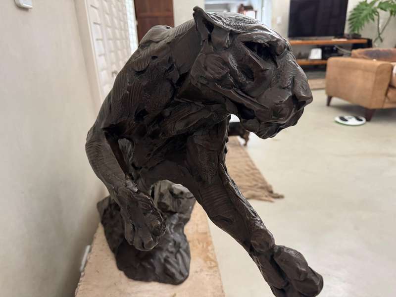 Dylan Lewis Bronze Leopard bronze Sculpture