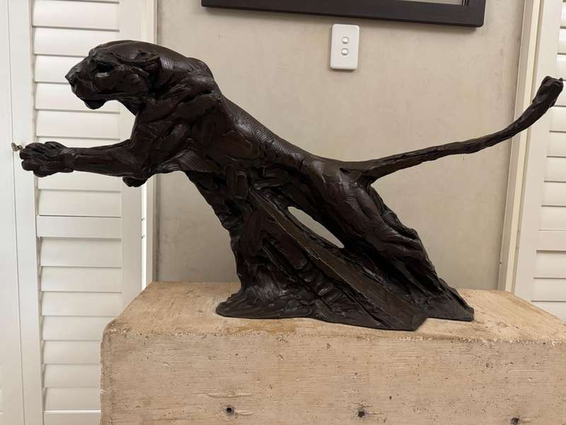 Dylan Lewis Bronze Leopard bronze Sculpture
