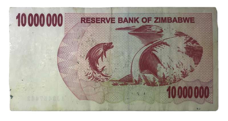ZIMBABWE $10 MILLION DOLLARS 2008