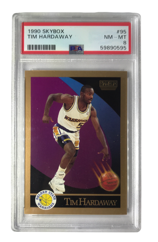1990 Skybox #95 Tim Hardaway PSA 8