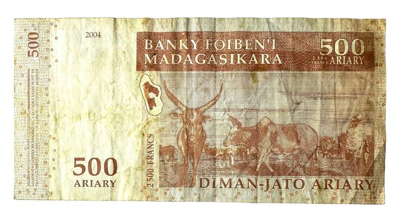 2004 500 Ariary Madagascar Bank Note
