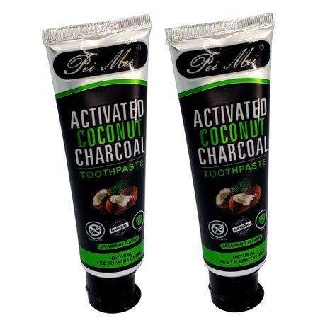 Activated Coconut Charcoal Toothpaste - Spearmint Flavour - 2 Pack