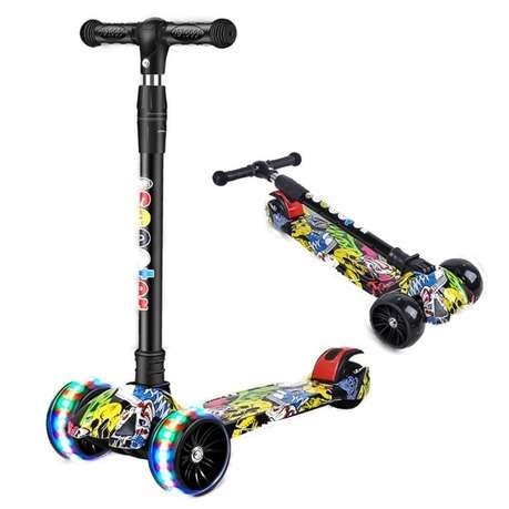 Kids Glide Scooter With LED Lights