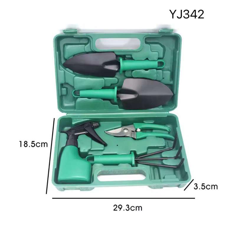 10 Piece Gardening Planting Tools Green