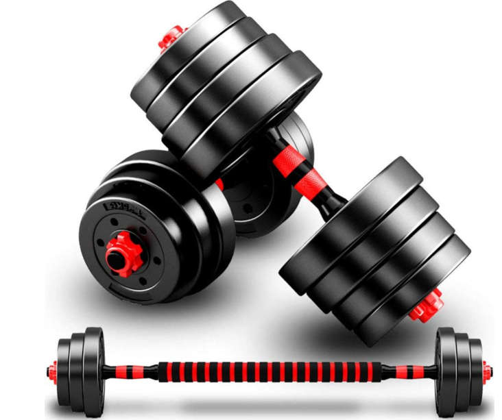 20KG Dumbbell Weight Set - Black