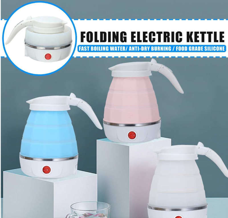 Portable Silicone Travel Folding Electric Water Kettle