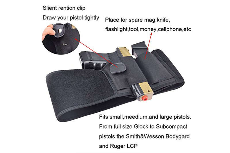 Concealed Carry Ultimate Belly Band Holster Pistol Holster