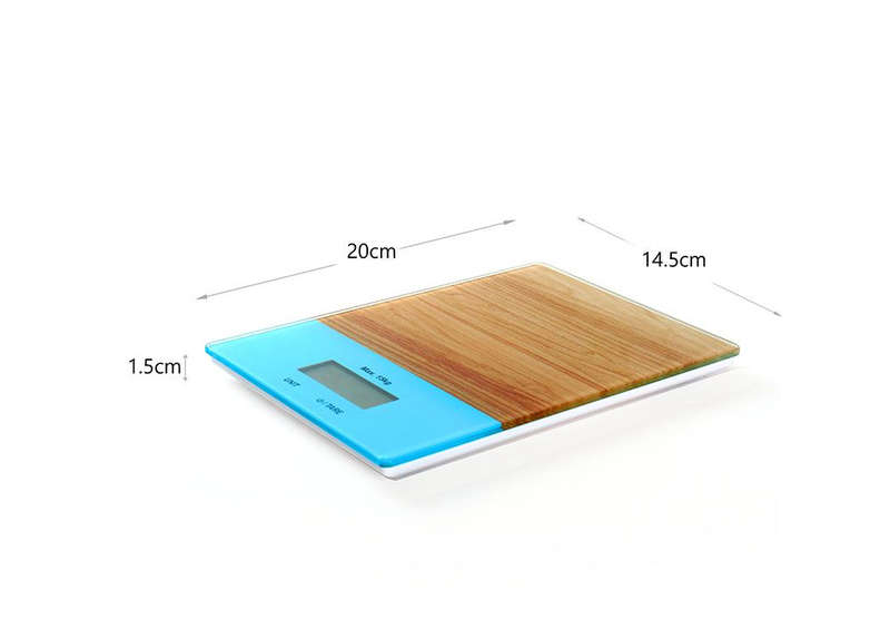 Tempered Glass Digital Kitchen Scale with LCD Display