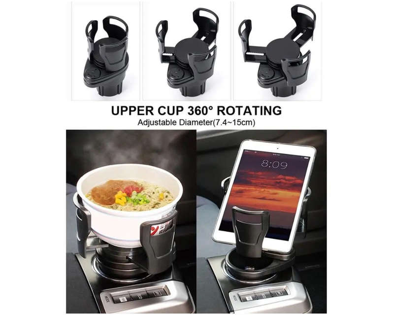 2 in 1 Multifunctional Universal Adjustable Car Cup Holder