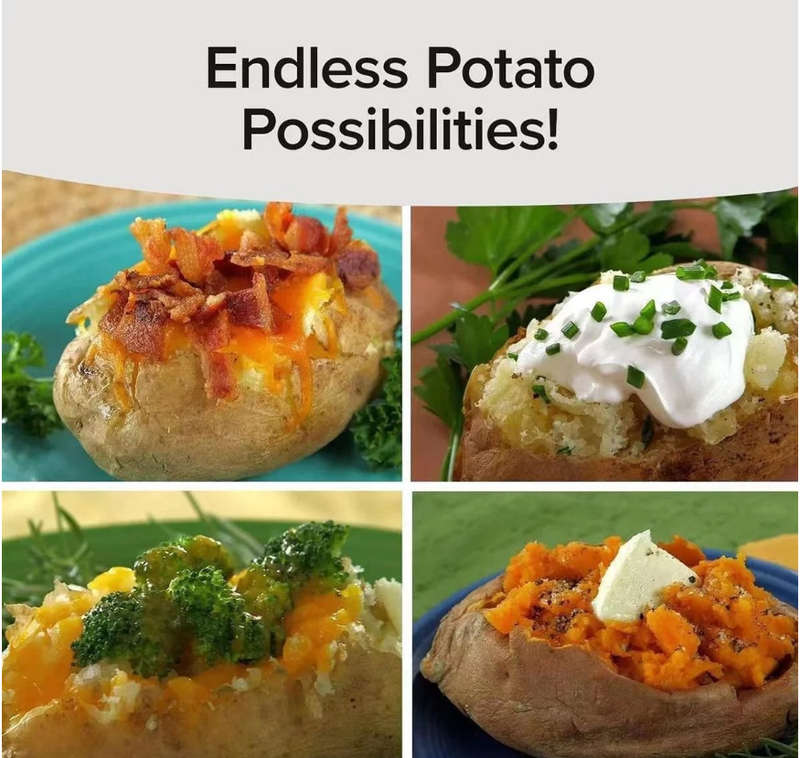 Super Awesome Microwave Potato Cooker with Lid