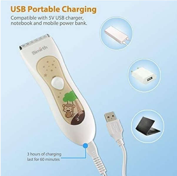 Kids Waterproof Rechargeable Hair Clippers with Accessories