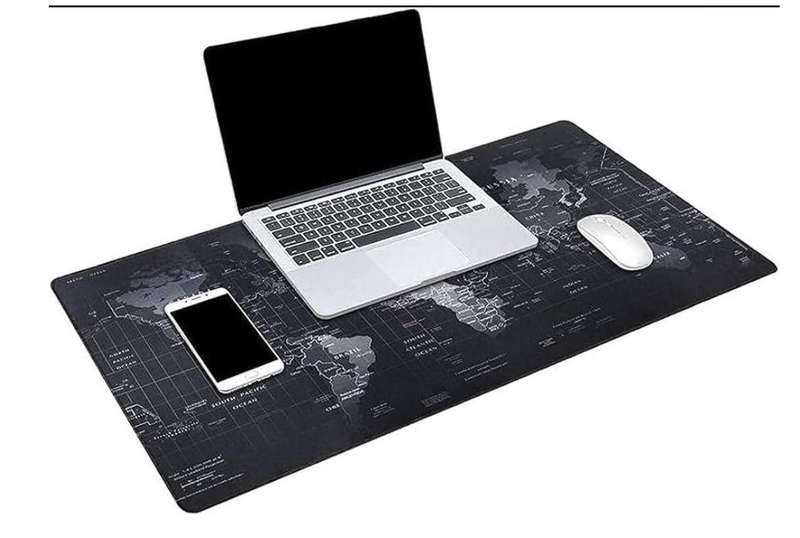 World Map Anti-Slip Extended Mouse Pad.( 2 pcs)