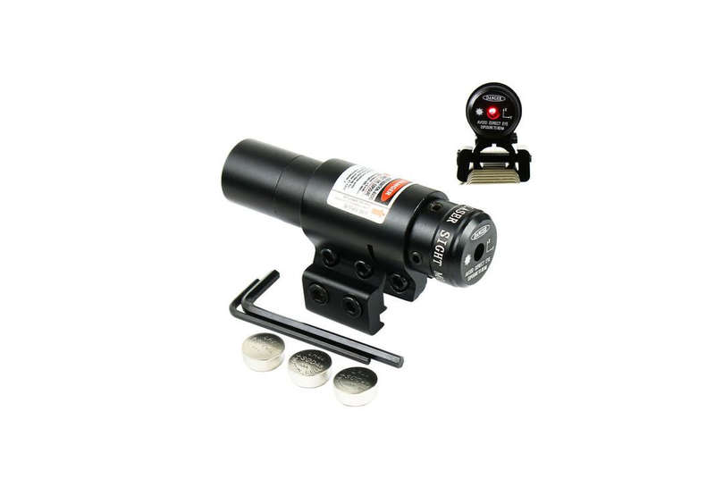 Tactical Red Laser Beam Dot Sight Scope For Gun Rifle Weaver Mount Rail