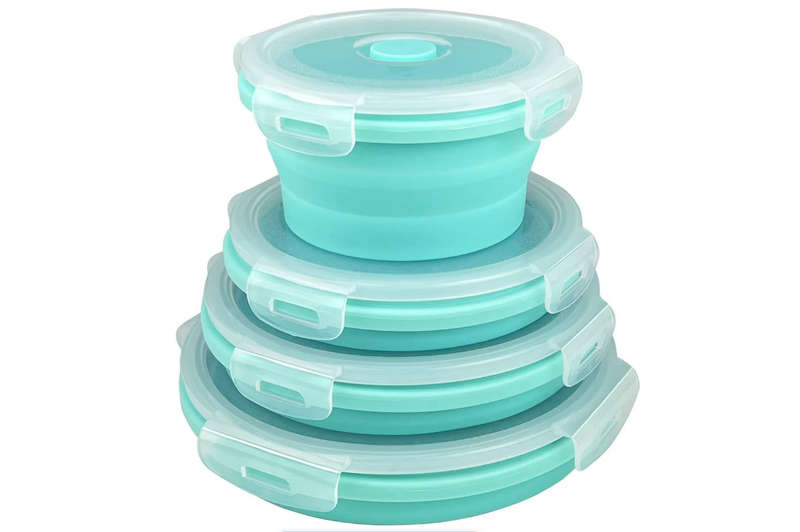 Collapsable Bowls Silicone Food Storage - Set of 4