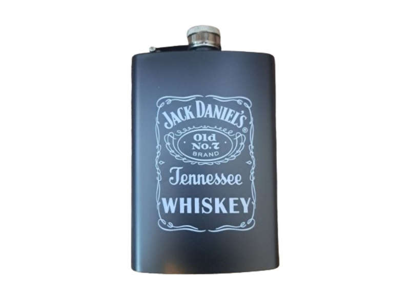 Jack Daniels Flask and Shot Glass Set