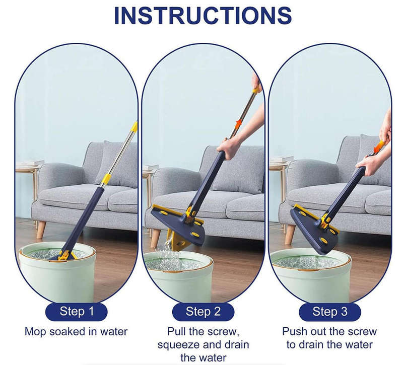 Multifunctional Push-Pull Automatic Squeezing Mop