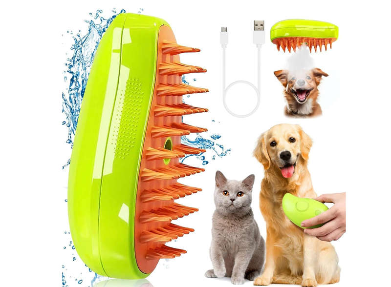 3-in-1 Electric Cat & Dog Grooming Brush
