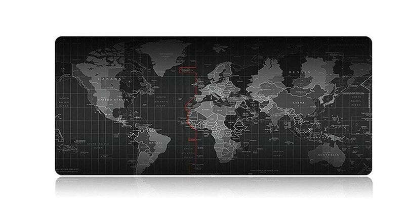 World Map Anti-Slip Extended Mouse Pad.( 2 pcs)